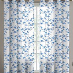 Aura Blue & Grey 2 Pieces Printed Door Curtains-picture-18