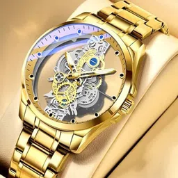 LOUISIFS Men Dial & Stainless Steel Straps Analogue Watch HGJFICCGHIDG-image-1