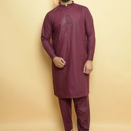 Baraqah Men Regular Kurta with Trousers-7