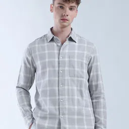 Flying Machine Men Classic Opaque Checked Casual Shirt-image-29