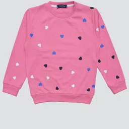 White Snow Girls Printed Sweatshirt-image-74
