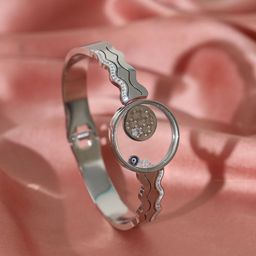 STYOLLO Women Enamelled Silver-Plated Bangle-Style Bracelet-image-83
