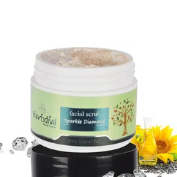 Herbdiva Sparkle Diamond Face Scrub With Coconut - 250 g-55