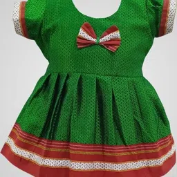 Mom and Me Green Cotton Dresses-image-33