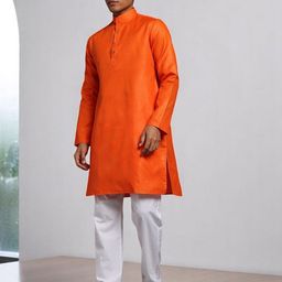 TRYBUY.IN Men Solid Full Sleeves Kurta-image-59