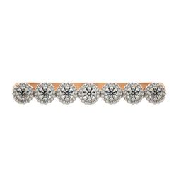 VALANOVA Rose Gold Plated Sterling Silver Certified 0.21 Ct Lab Grown Diamond Ring-image-81
