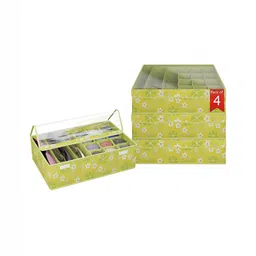 Aura Green Set of 4 Reusable Drawer Organiser Organisers-42