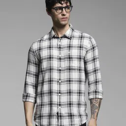 Jack & Jones Men Opaque Checked Casual Shirt-image-48