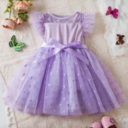 INCLUD Girls Polka Dot Printed Fit & Flare Dress-image-21