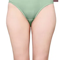 Exotica Lingerie Pack Of 2 Cotton Mid-Rise Bikini Briefs EX ELLY-PACK OF 2-BROWN MINT-M-picture-29