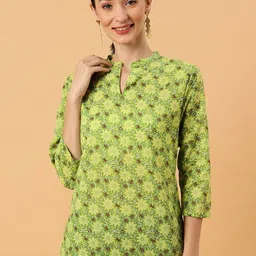 NEESH Floral Printed Pure Cotton Kurti-49