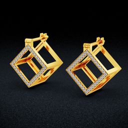 Joyalukkas Yellow Gold 22 Kt Earrings-picture-43