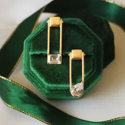 Just Lil Things Contemporary Shaped Drop Earrings-12