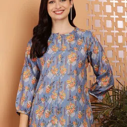 RIG-TIE Women Floral Printed Puff Sleeves Top-image-67
