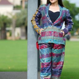 HOUSE OF KIRNA'S WITH LOGO OF HOK Printed Coat & Trouser Co-Ords-image-96