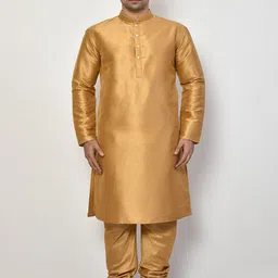 Simaaya Men Solid Kurta with Pyjama-picture-24