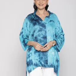 LetsDressUp Women Tie and Dye Shirt Style Longline Top-picture-52