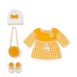 sahil collection Yellow Wool Jumper Dress-picture-42