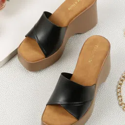 Flat n Heels Open Toe Wedge Sandals-57