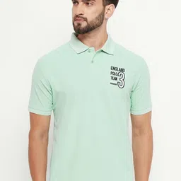 RENUOVO Men Polo Collar Applique T-shirt-picture-48