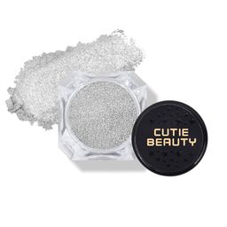 CUTIE BEAUTY Loose Shimmer Glitter Pigment Eyeshadow - Silver 203-image-79