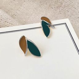 Krelin Leaf Shaped Studs Earrings-image-0