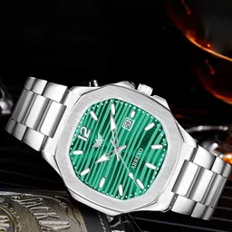 Abrexo Men Dial & Stainless Steel Bracelet Style Straps Analogue Watch Abx4572-image-26