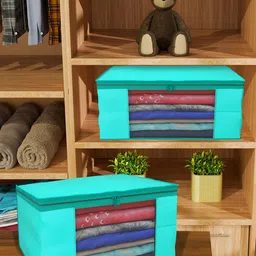 Kuber Industries Green Set of 6 Regular Drawer Organiser Organisers-14