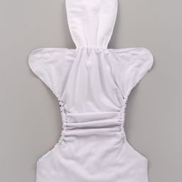 Babyhug Free Size Reusable Cloth Diaper With Insert Paris Print - White image 3