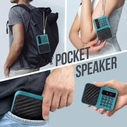 MICROBOTS M7 Pocket Blast FM Radio (USB Charging) and Number Pad (AUX, SD Card, USB Input) FM Radio image 4