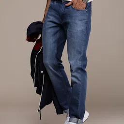 WROGN Men Mid-Rise Slim Fit Light Fade Stretchable Jeans-image-97