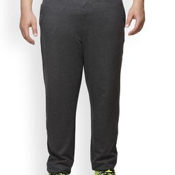plusS Charcoal Grey Solid Track Pants-image-81