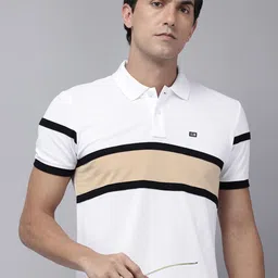 Arrow Sport Striped Polo Collar Pure Cotton T-shirt-picture-39