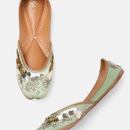 House of Pataudi Women Embellished Mojaris-picture-31
