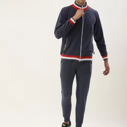 Sports52 wear Solid Mock Collar Tracksuit-picture-20