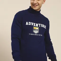HERE&NOW Men Acrylic Typography Printed Pullover-picture-37