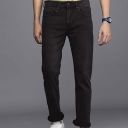 Louis Philippe Jeans Men Black  Super Albert Slim Fit Low-Rise Stretchable Jeans-picture-17