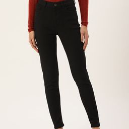 Flying Machine Women Black Veronica Skinny Fit High-Rise Stretchable Jeans-image-26