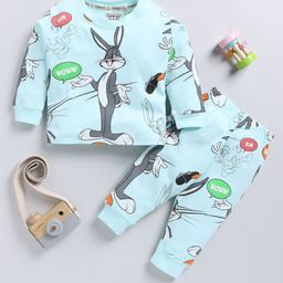 YK X Tinyo Infant Boys Pure Cotton Looney Tunes Printed T-shirt With Joggers-image-16