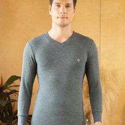 ONN V Neck Cotton Thermal Top-image-12