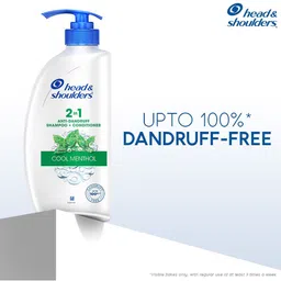 Head & Shoulders Set of 2 Cool Menthol Anti-Dandruff Shampoo & Conditioner - 650ml each image 4