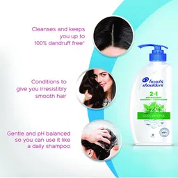Head & Shoulders Set of 2 Cool Menthol Anti-Dandruff Shampoo & Conditioner - 650ml each image 5