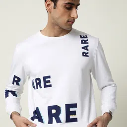 RARE RABBIT Men Clovis Graphic Print Printed Sweatshirt-image-77