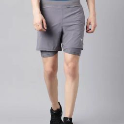 Woods Grey Regular Fit Sports Shorts-picture-31