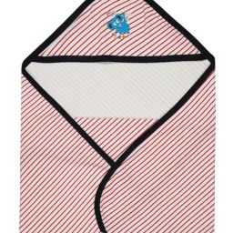 Bodycare Kids White & Red Striped Hooded Wrapper-picture-31