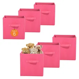 Kuber Industries Pink 6 Pieces Durable Multi-Utility Organisers-37