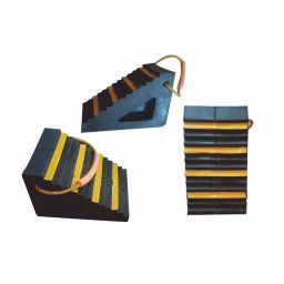 Signxpress India SI-RWC-025 Rubber Wheel Chock for LMV (Black & Yellow)-36