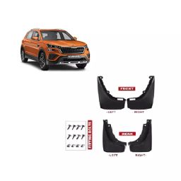 Automoto Cup Type Mud Flaps Splash Guard Front & Rear for Skoda Kushaq (Set of 4)-42