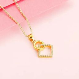 GIVA Love All Around 925 Silver Cubic Circle Pendant with Chain for Women & Girls-image-59