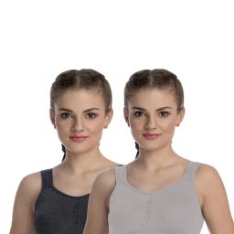 FIMS Black & Grey Full Coverage Sports Bras - Pack Of 2-picture-20